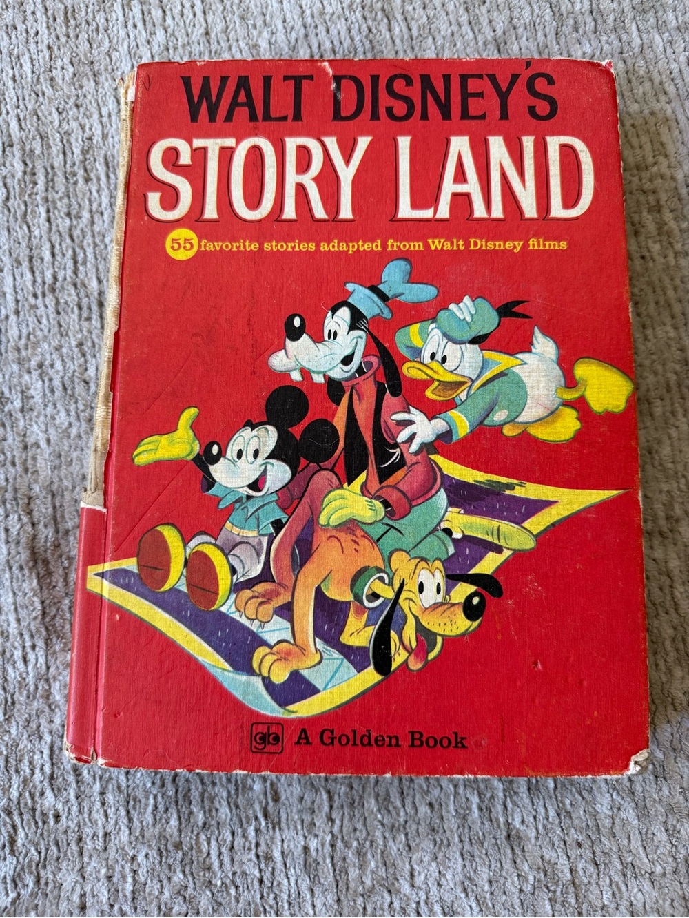 Vintage 1960 Walt Disney’s Story Land Golden Book 55 Stories Hardcover